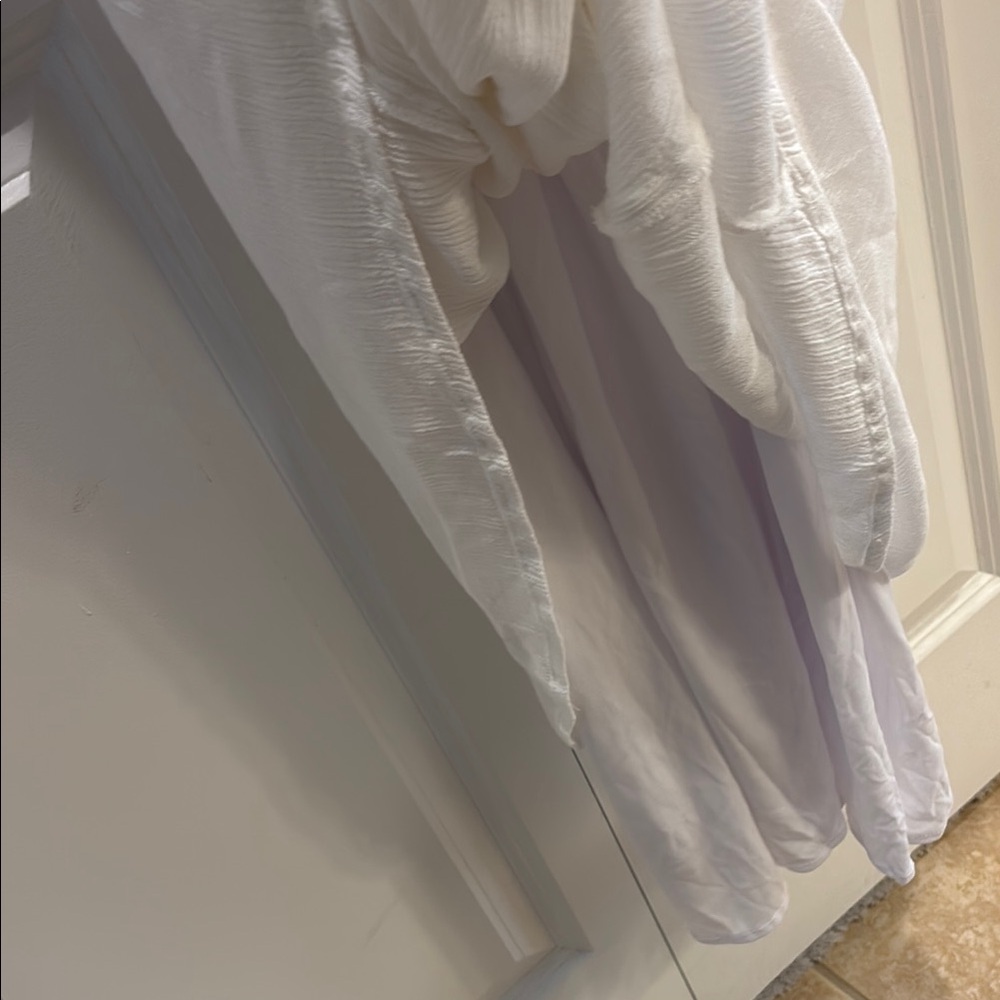 (5/$30 deal)
White boho Maxi Dress with Gold thread Accents - Picture 5 of 5
